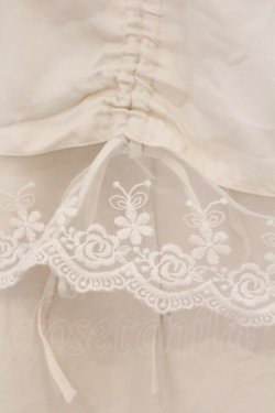 画像2: merry jenny / サテンレイヤードパンツ  オフシロ O-26-03-21-082-LO-PA-IG-OS