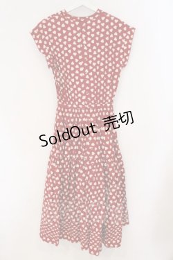 画像4: WONDERFUL WORLD / ハート柄ノースリーブワンピース  アカ O-26-03-21-007-LO-OP-IG-OS