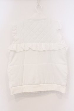 画像3: Fickle Bebe / フリルパディングベスト  シロ O-26-03-21-084-0-TO-IG-OS