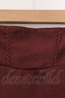 画像2: Kurumi Collaboration / TT*KRミジンコールLSK ノエル・ド・メモワール スカート M ワイン O-26-03-21-087-GO-SK-IG-OS