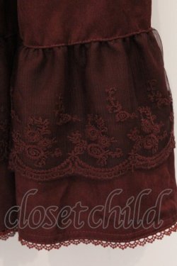 画像3: Kurumi Collaboration / TT*KRミジンコールLSK ノエル・ド・メモワール スカート M ワイン O-26-03-21-087-GO-SK-IG-OS