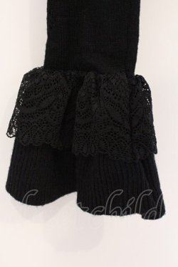 画像3: Chalmiere / クロス透かし編みニットカーデ M クロ O-26-03-21-089-0-TO-OW-OS