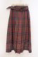 画像1: MILK / TEDDY CHECK ロングスカート  ピンク×ブラウン O-26-03-21-091-ML-SK-OW-OS (1)