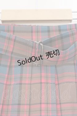 画像2: MILK / TEDDY CHECK ロングスカート  ピンク×ブラウン O-26-03-21-091-ML-SK-OW-OS