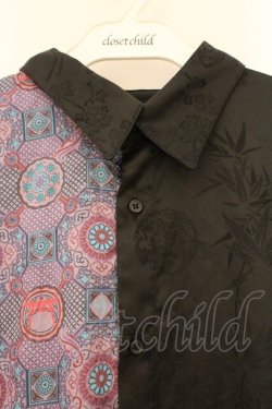 画像2: REZEN / 陰陽師×曼荼羅２ＷＡＹシャツ L 京紫（クロ×パープル） O-26-03-21-093-PU-BL-OW-OS