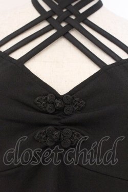 画像2: Qutie Frash / クロスキャミ L ブラック O-26-03-21-095-QU-TO-OW-OS