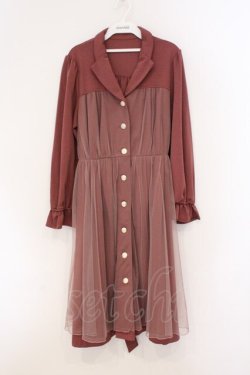 画像1: axes femme / チュール重ねコーディガン F ピンク O-26-03-21-097-AX-TO-IG-OS