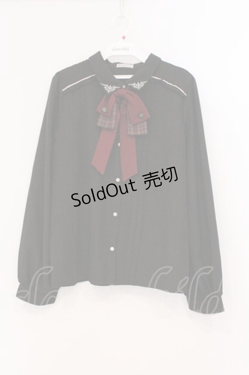画像1: axes femme / リボンセットブラウス L クロ O-26-03-21-103-AX-BL-IG-ZT563 (1)