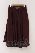axes femme / 裾切替タックスカート F ワイン O-26-03-21-104-AX-SK-IG-OS