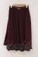 画像1: axes femme / 裾切替タックスカート F ワイン O-26-03-21-104-AX-SK-IG-OS (1)