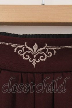 画像2: axes femme / 裾切替タックスカート F ワイン O-26-03-21-104-AX-SK-IG-OS