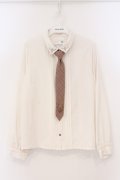 axes femme / チェック柄ネクタイ付ブラウス F オフシロ O-26-03-21-105-AX-BL-IG-OS