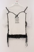 DimMoire / Gothicチュールトップス  シロ×クロ O-26-03-21-108-0-TO-IG-OS