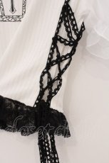 画像3: DimMoire / Gothicチュールトップス  シロ×クロ O-26-03-21-108-0-TO-IG-OS (3)