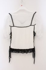 画像4: DimMoire / Gothicチュールトップス  シロ×クロ O-26-03-21-108-0-TO-IG-OS (4)