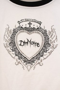 画像2: DimMoire / ラインストーンHeartCoreミニT  シロ×クロ O-26-03-21-109-0-TO-IG-OS