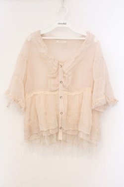 画像1: axes femme / ラメドットドビーブラウス M ピンク O-26-03-21-010-AX-BL-OW-OS