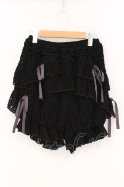 画像1: merry jenny / シュガーフリルカボチャパンツ  クロ O-26-03-21-111-LO-PA-IG-OS