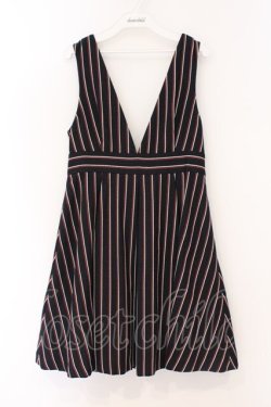 画像1: MILK / レジメンタルジャンパースカート  ネイビー O-26-03-21-119-ML-OP-IG-OS