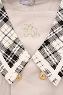 画像2: axes femme POETIQUE / ダブルボタンセーラーブラウス M 生成り O-26-03-21-011-AX-BL-IG-OS