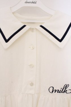画像2: MILK / Sailorティアードワンピース  シロ O-26-03-21-121-ML-OP-IG-OS