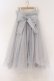 画像1: LA BELLE ETUDE / Odette オーガンジースカート  ミントグレー O-26-03-21-125-GO-SK-IG-OS (1)