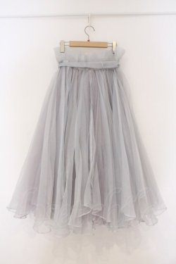 画像4: LA BELLE ETUDE / Odette オーガンジースカート  ミントグレー O-26-03-21-125-GO-SK-IG-OS
