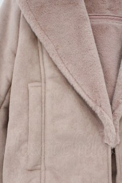 画像2: EAT ME / BACKレースアップフェイクムートンジャケット  ピンク O-26-03-21-126-LO-JA-IG-OS