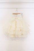 LA BELLE ETUDE / Odette MINI ボリューオーガンジースカート  アイボリー O-26-03-21-127-GO-SK-IG-OS