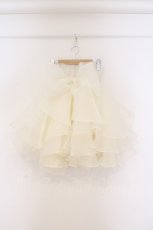 画像1: LA BELLE ETUDE / Odette MINI ボリューオーガンジースカート  アイボリー O-26-03-21-127-GO-SK-IG-ZT594 (1)