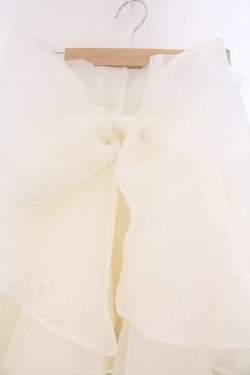 画像2: LA BELLE ETUDE / Odette MINI ボリューオーガンジースカート  アイボリー O-26-03-21-127-GO-SK-IG-OS