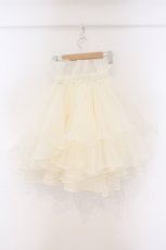 画像4: LA BELLE ETUDE / Odette MINI ボリューオーガンジースカート  アイボリー O-26-03-21-127-GO-SK-IG-ZT594 (4)