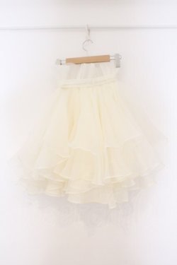 画像4: LA BELLE ETUDE / Odette MINI ボリューオーガンジースカート  アイボリー O-26-03-21-127-GO-SK-IG-OS