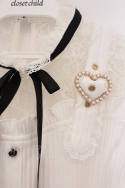 画像2: Rojita / ハートバックルレース切替テレコトップス  シロ O-26-03-21-012-LO-TO-IG-OS