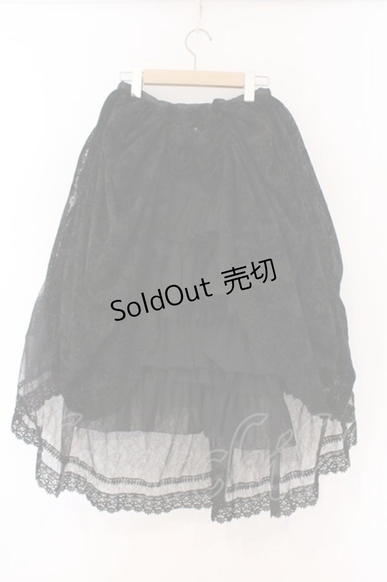 画像4: abilletage / Corset d’Ombreオーバースカート  ブラック O-26-03-21-130-GO-SK-IG-OS (4)
