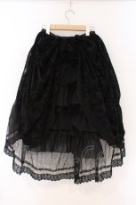 画像4: abilletage / Corset d’Ombreオーバースカート  ブラック O-26-03-21-130-GO-SK-IG-OS (4)