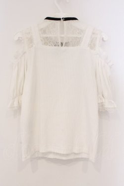 画像3: Rojita / ハートバックルレース切替テレコトップス  シロ O-26-03-21-012-LO-TO-IG-OS