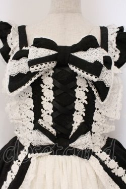 画像2: Chalmiere / ブリリアントローズジャンパースカート  クロ×シロ O-26-03-21-131-0-OP-IG-OS