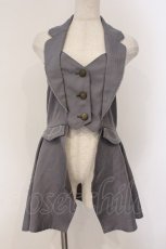 画像1: axes femme POETIQUE / クラシックホルターベスト  グレー O-26-03-21-132-AX-TO-IG-ZH (1)