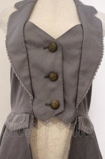 画像2: axes femme POETIQUE / クラシックホルターベスト  グレー O-26-03-21-132-AX-TO-IG-ZH (2)