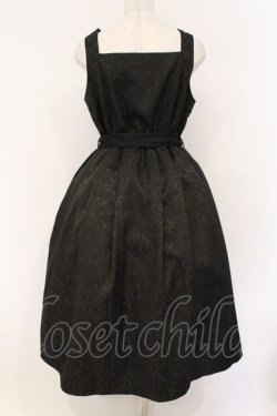 画像5: axes femme kawaii / チャイナジャガードジャンスカ M クロ×ワイン O-26-03-21-134-AX-OP-IG-OS