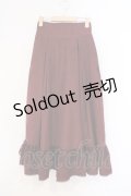 Kurumi Collaboration / TT*KRミジンコールLSK ノエル・ド・メモワール スカート M ワイン O-26-03-21-002-GO-SK-IG-OS