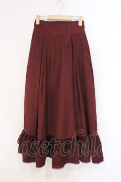 画像1: Kurumi Collaboration / TT*KRミジンコールLSK ノエル・ド・メモワール スカート M ワイン O-26-03-21-002-GO-SK-IG-OS