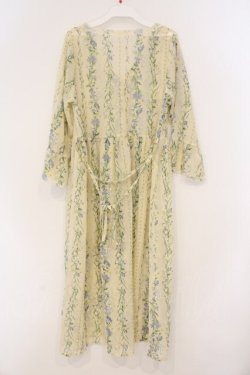 画像3: axes femme / 花柄シースルーロングカーディガン  イエロー O-26-03-21-015-AX-TO-IG-OS