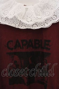 画像2: Jamie エーエヌケー / レース衿バンドBigTe M ワイン O-26-03-21-019-LO-TO-OW-OS