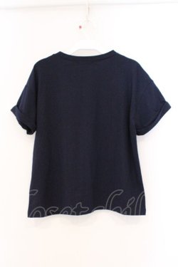 画像3: axes femme POETIQUE / ストライプリボン半袖トップス M ネイビー O-26-03-21-023-AX-TO-YM-OS