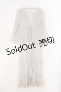 axes femme / レイヤード風レースガウン  グレー O-26-03-21-025-AX-TO-IG-OS