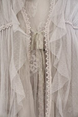 画像3: axes femme / レイヤード風レースガウン  グレー O-26-03-21-025-AX-TO-IG-OS