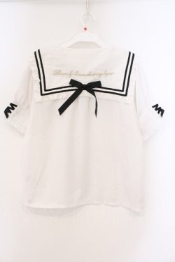 画像4: LIZ LISA / ストライプカラーブラウス  シロ×クロ O-26-03-21-028-LO-BL-OW-OS