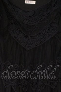 画像2: axes femme / レース重ねワンピース  クロ O-26-03-23-031-AX-OP-IG-OS